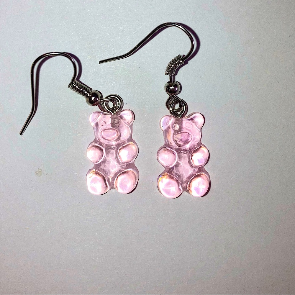 Light Pink Gummy Bear Earrings